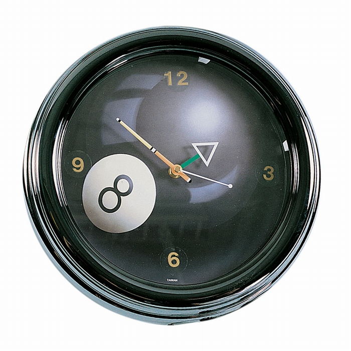 Wandklok 8-ball Neon