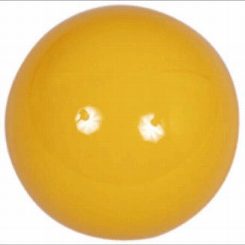 Biljartbal los 61, 5 mm, kleur geel