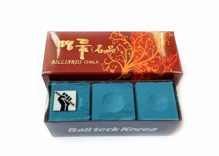 Biljartkrijt Ball Teck Korea  (doosje 3 stuks)