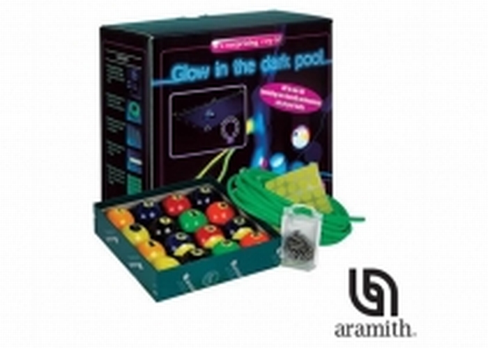 Poolballen Aramith Glow in the dark kit 57,2 mm