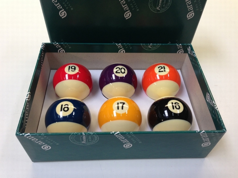 Poolballen Aramith Baseball 57,2 mm nr.16-21